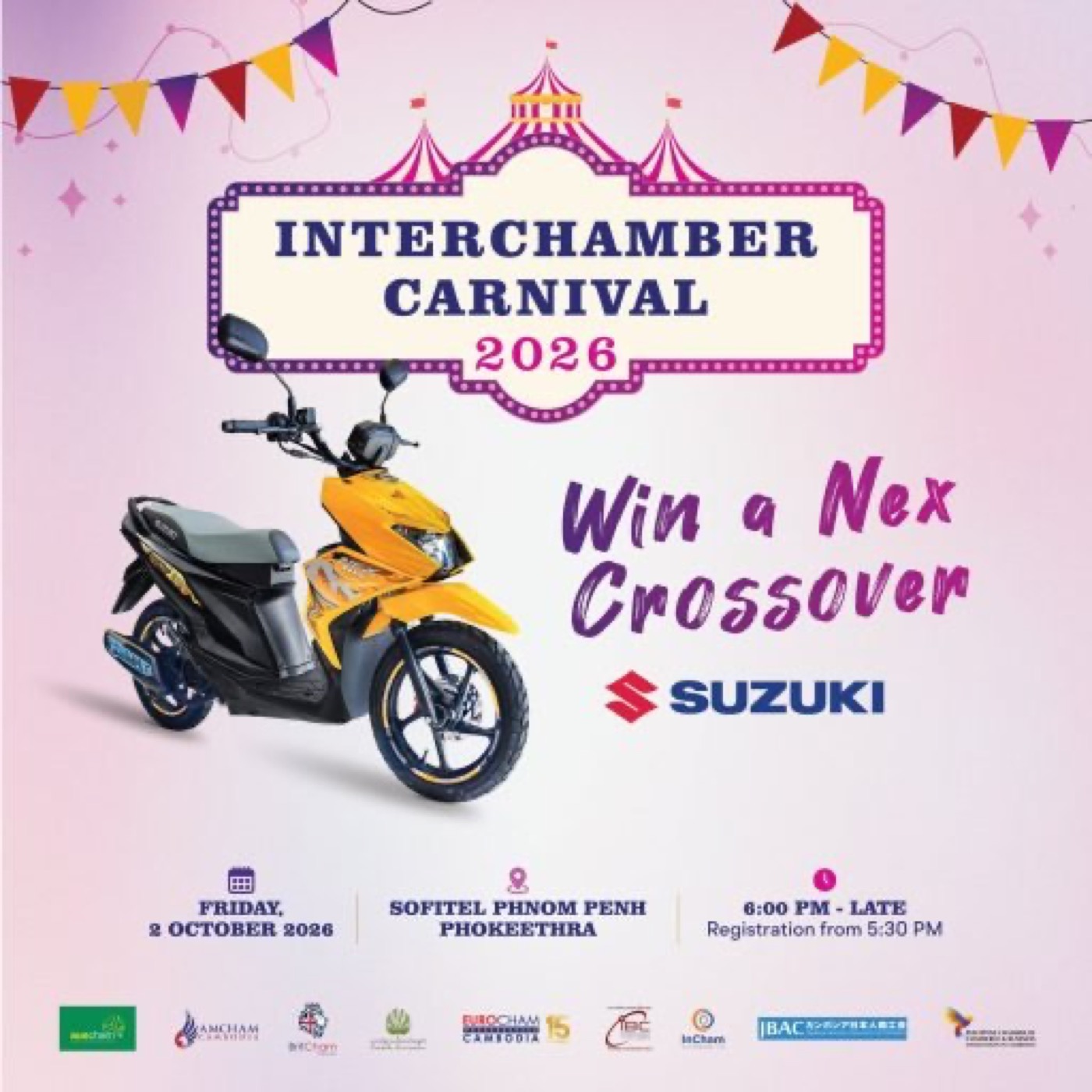 AmCham Cambodia artwork for the Interchamber carnival 2026